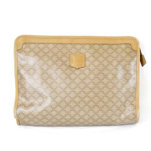 CELINE Clutch bag Beige Women's - Picture 1 of 8